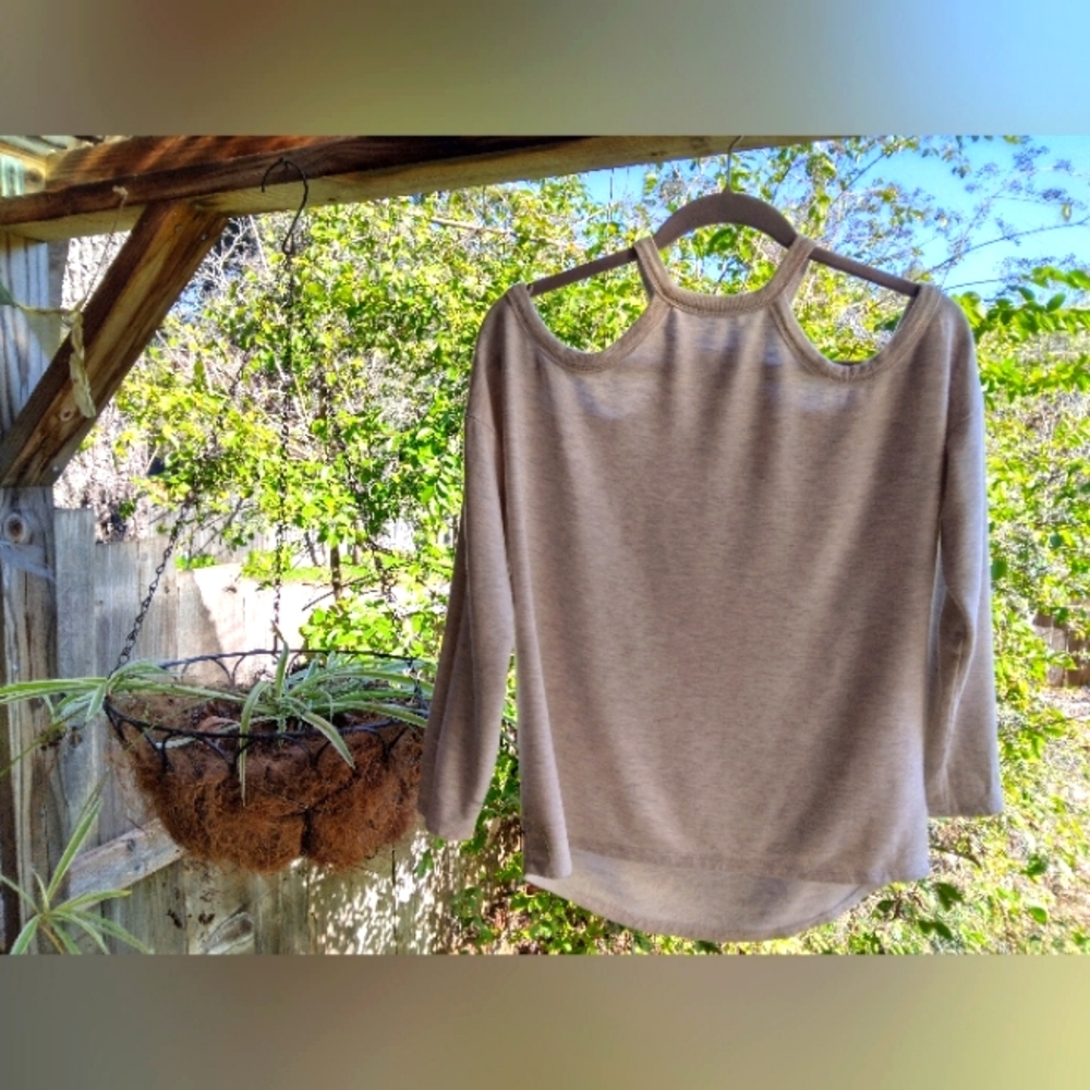 Express One Eleven Cold Shoulder Sweatshirt